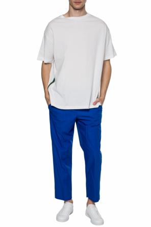 T-shirt with sewn-on stripes, zdjęcie 2 T-shirt with sewn-on stripes od Versace Jeans